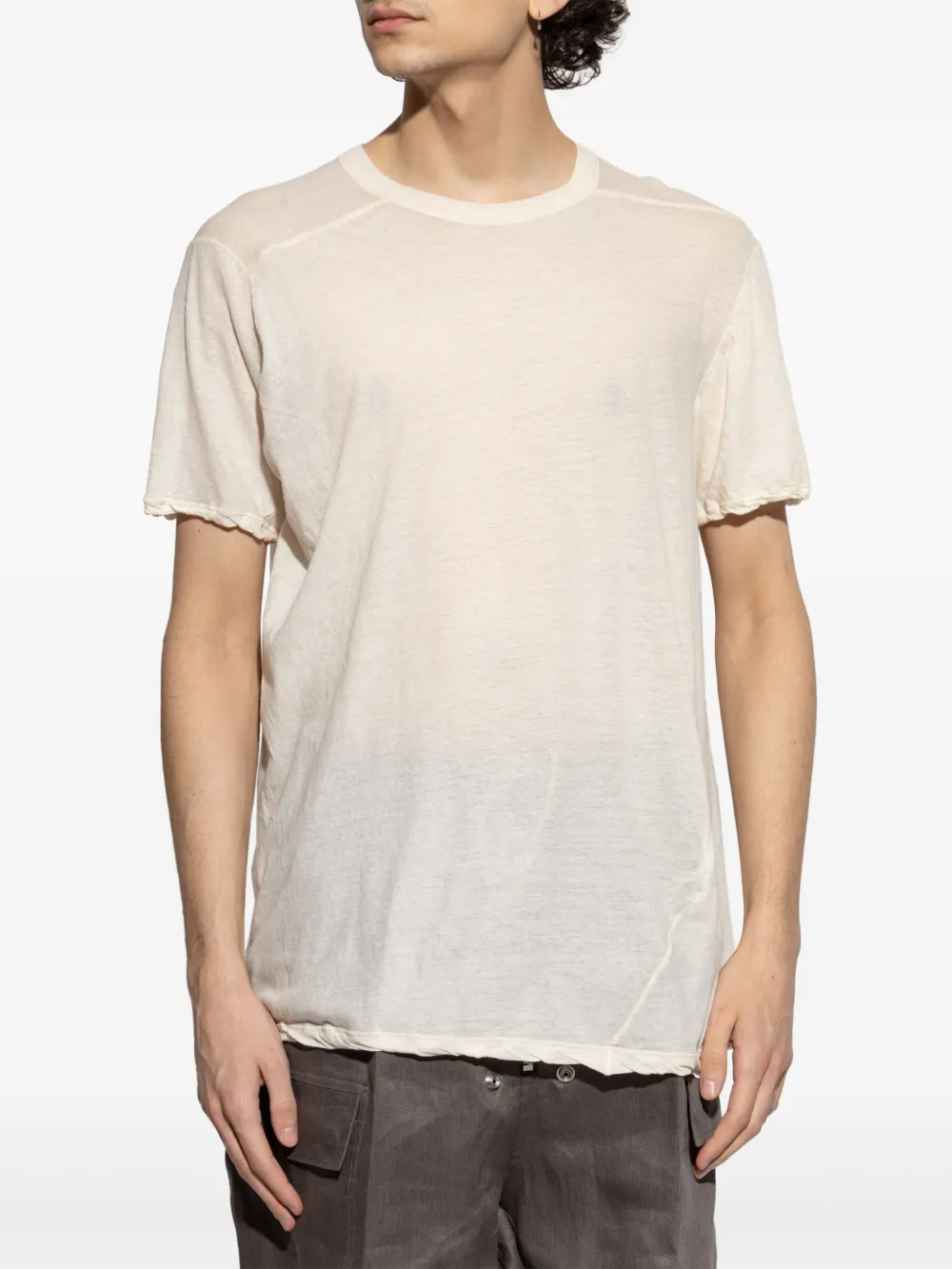 Rick Owens Katoenen T-shirt Beige