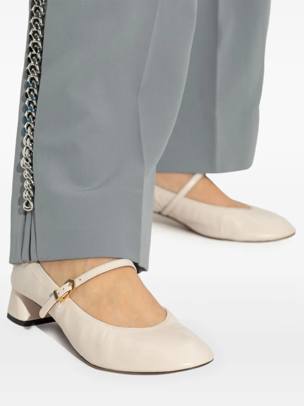 Lanvin Leren pumps Beige