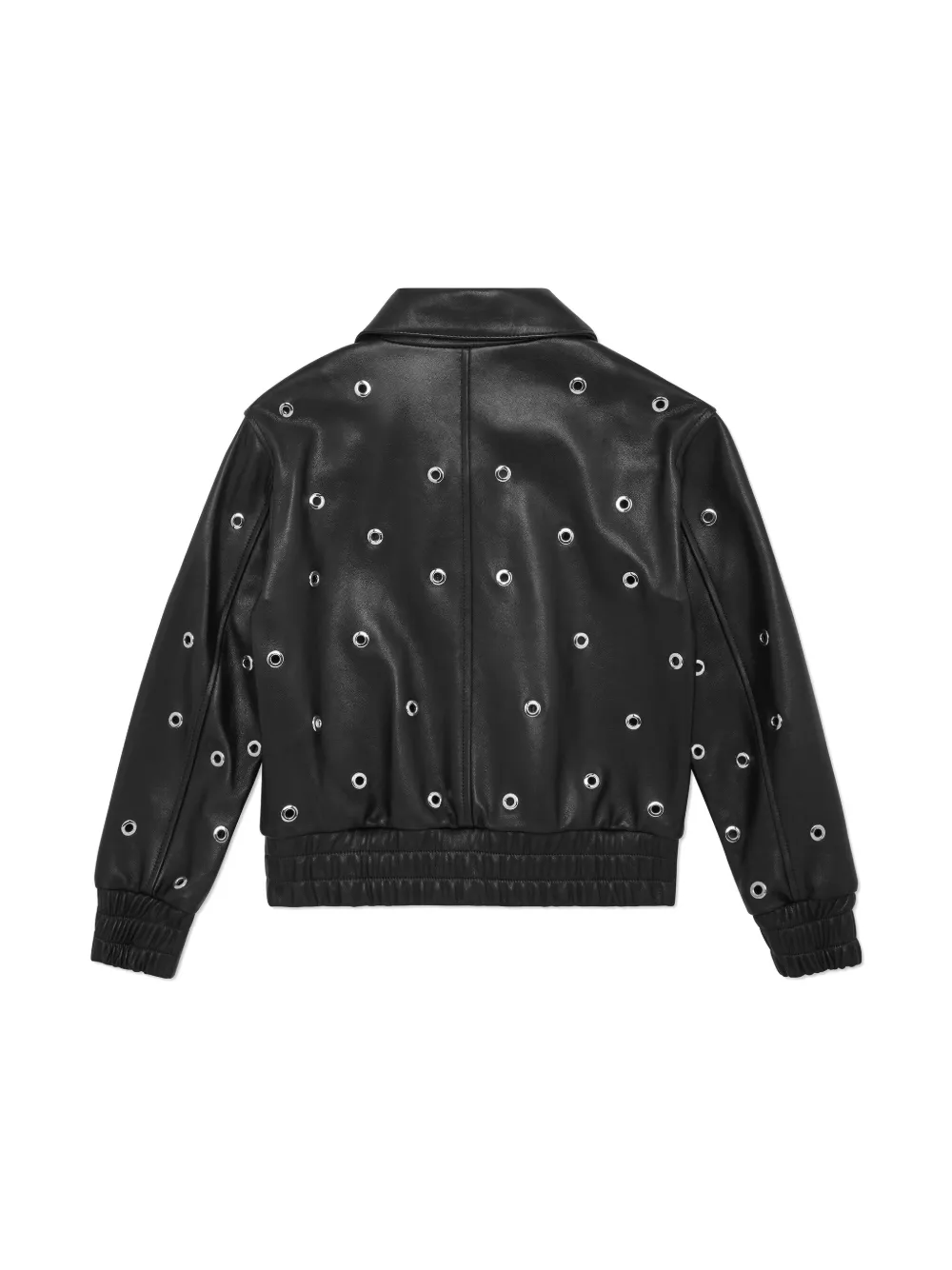 Philipp Plein Leren bomberjack Zwart