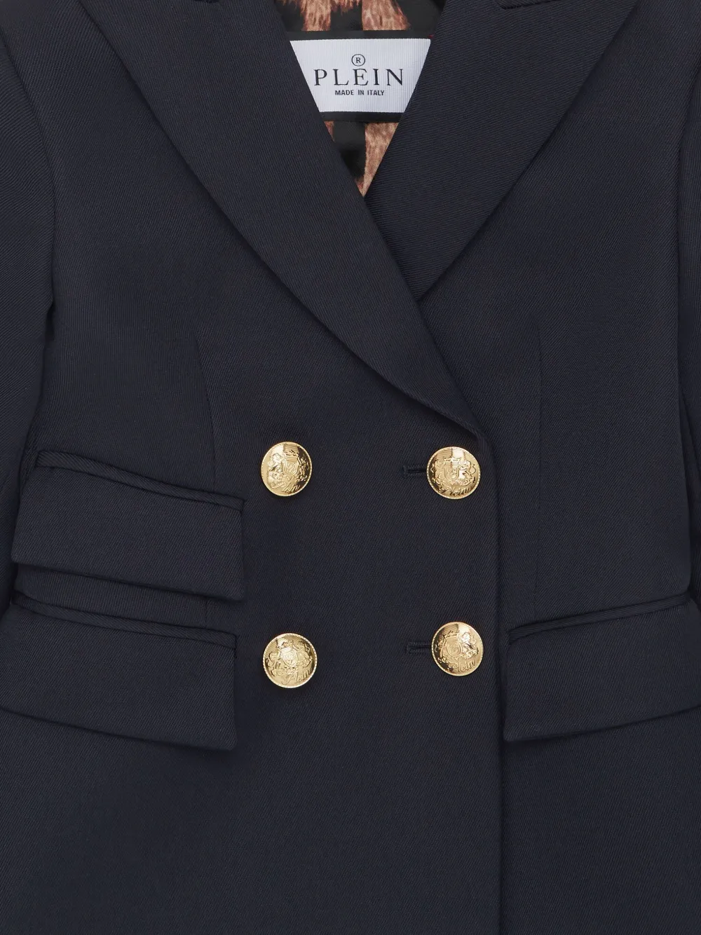 Philipp Plein Blazer van wolblend Blauw