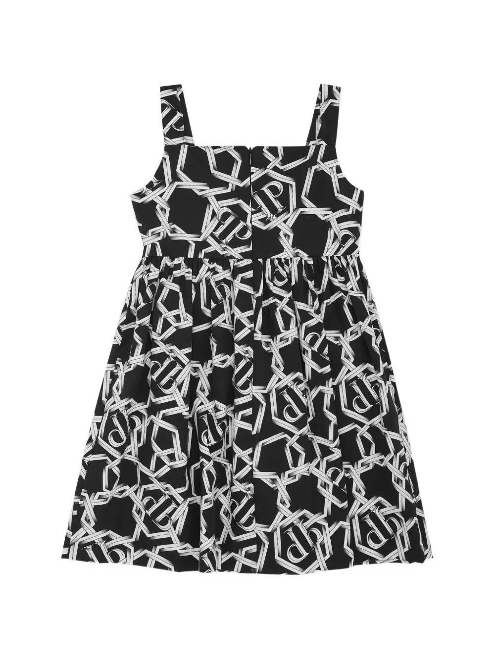 Philipp Plein Junior Mouwloze jurk Zwart