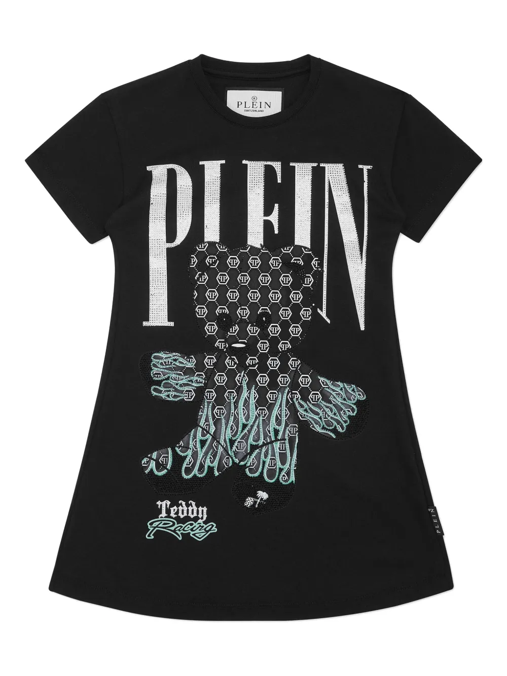 Philipp Plein Teddys Bear mini-jurk Zwart