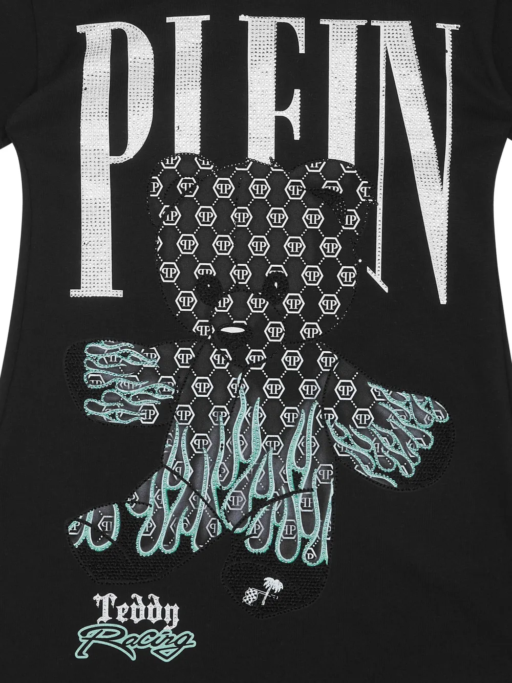 Philipp Plein Teddys Bear mini-jurk Zwart