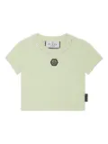 Philipp Plein Strass cropped T-shirt - Green