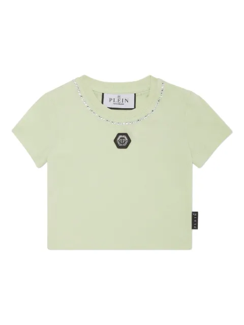 Philipp Plein Strass cropped T-shirt