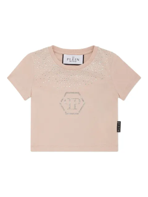 Philipp Plein playera corta Strass Hexagon