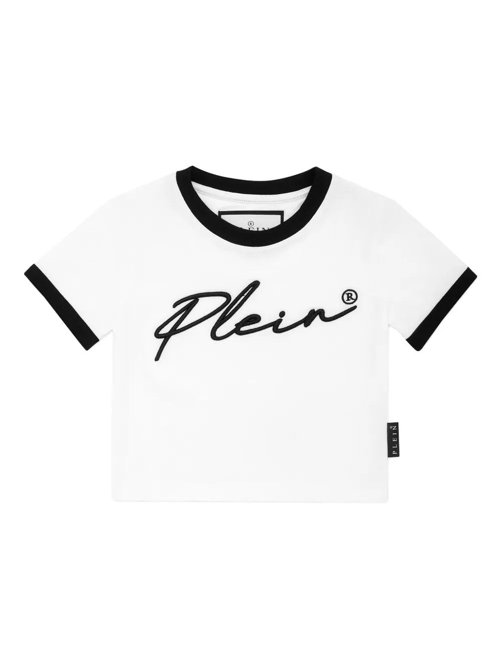 Philipp Plein Signature cropped T-shirt Wit