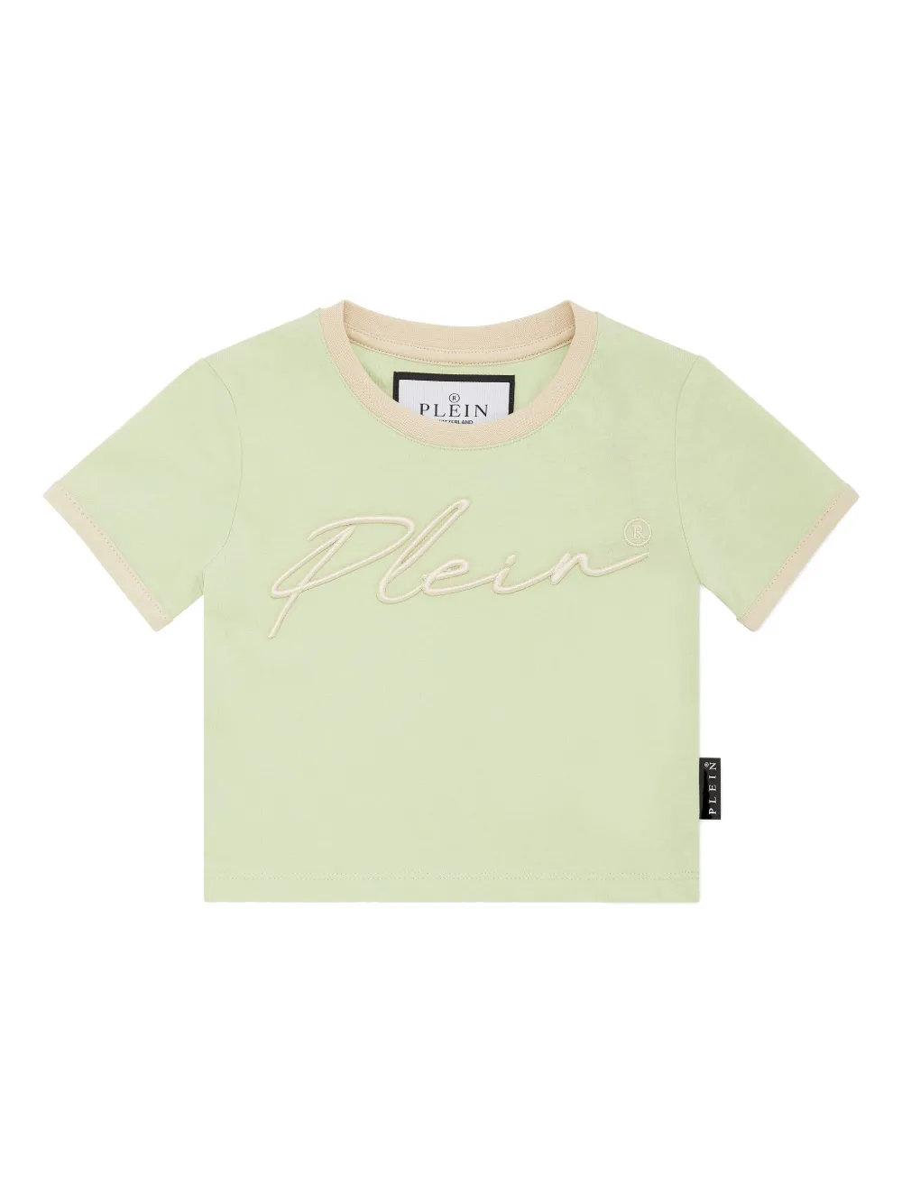 Philipp Plein Signature cropped T-shirt Groen