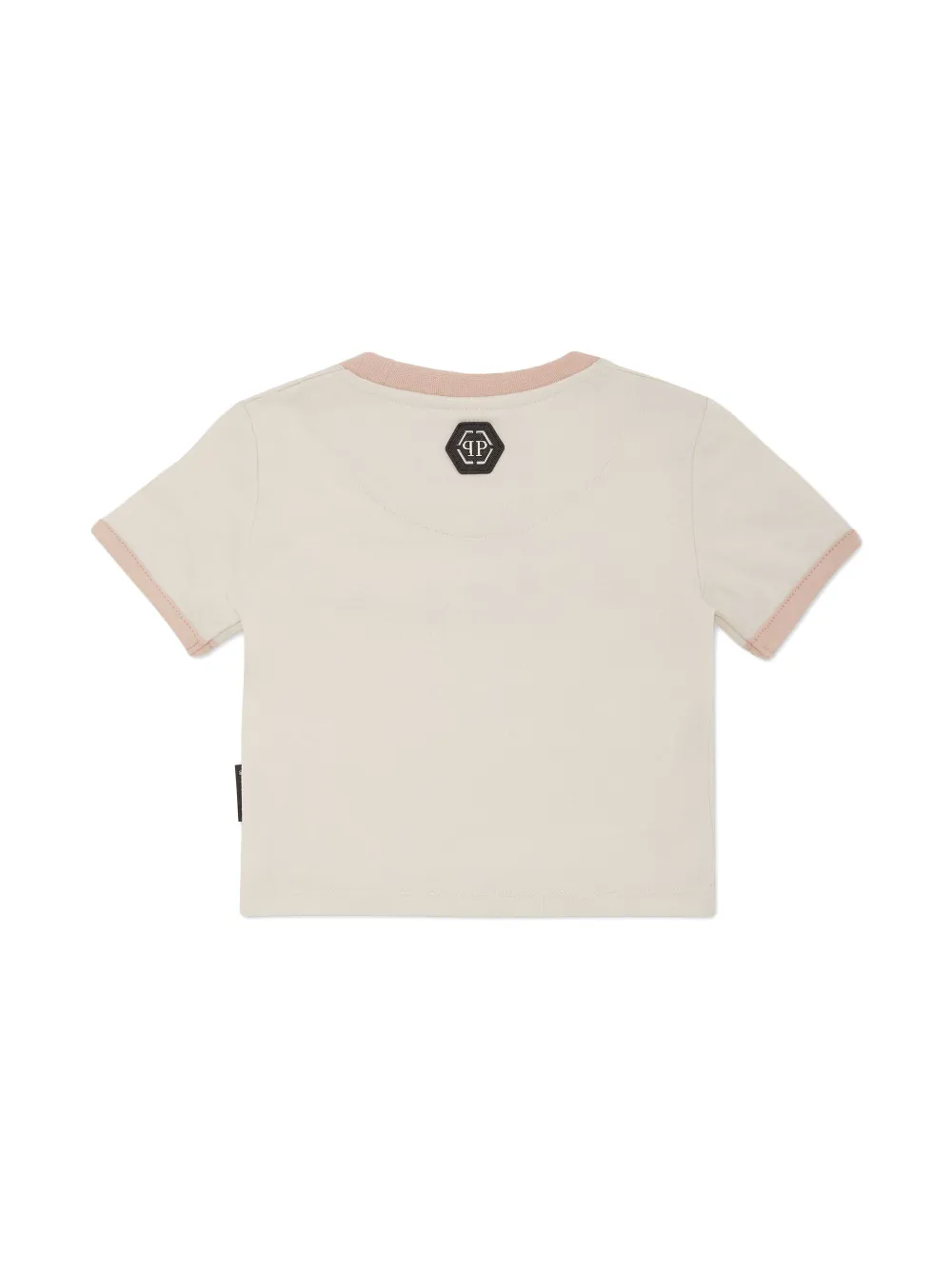 Philipp Plein logo-embroidered T-shirt - Beige