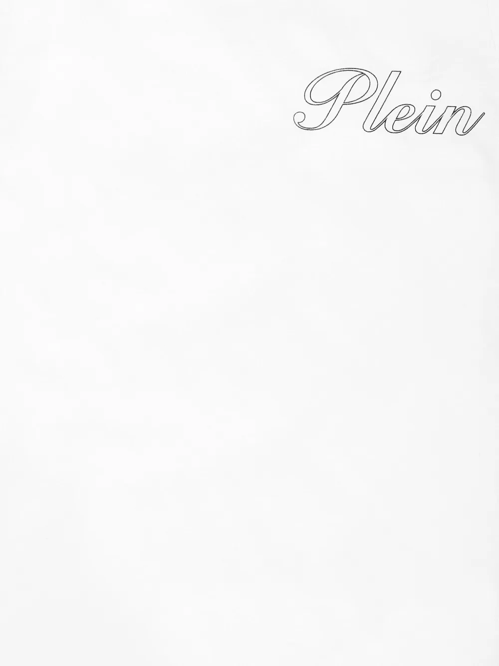 Philipp Plein Pure Italic Plein T-shirt Wit