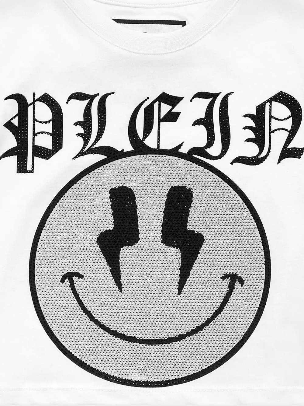 Philipp Plein Smile cropped T-shirt Wit