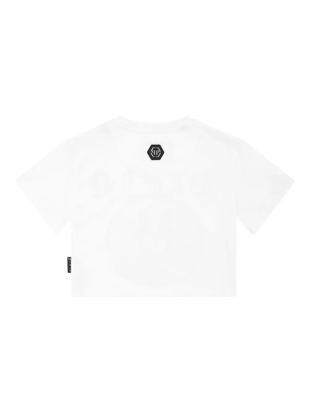 Philipp Plein Smile cropped T-shirt Wit