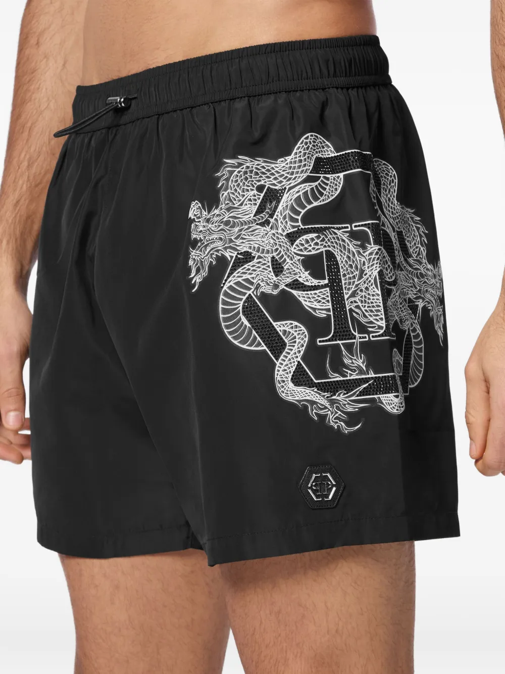 Philipp Plein shorts de playa con dragones estampados | Shorts de playa | Image 2