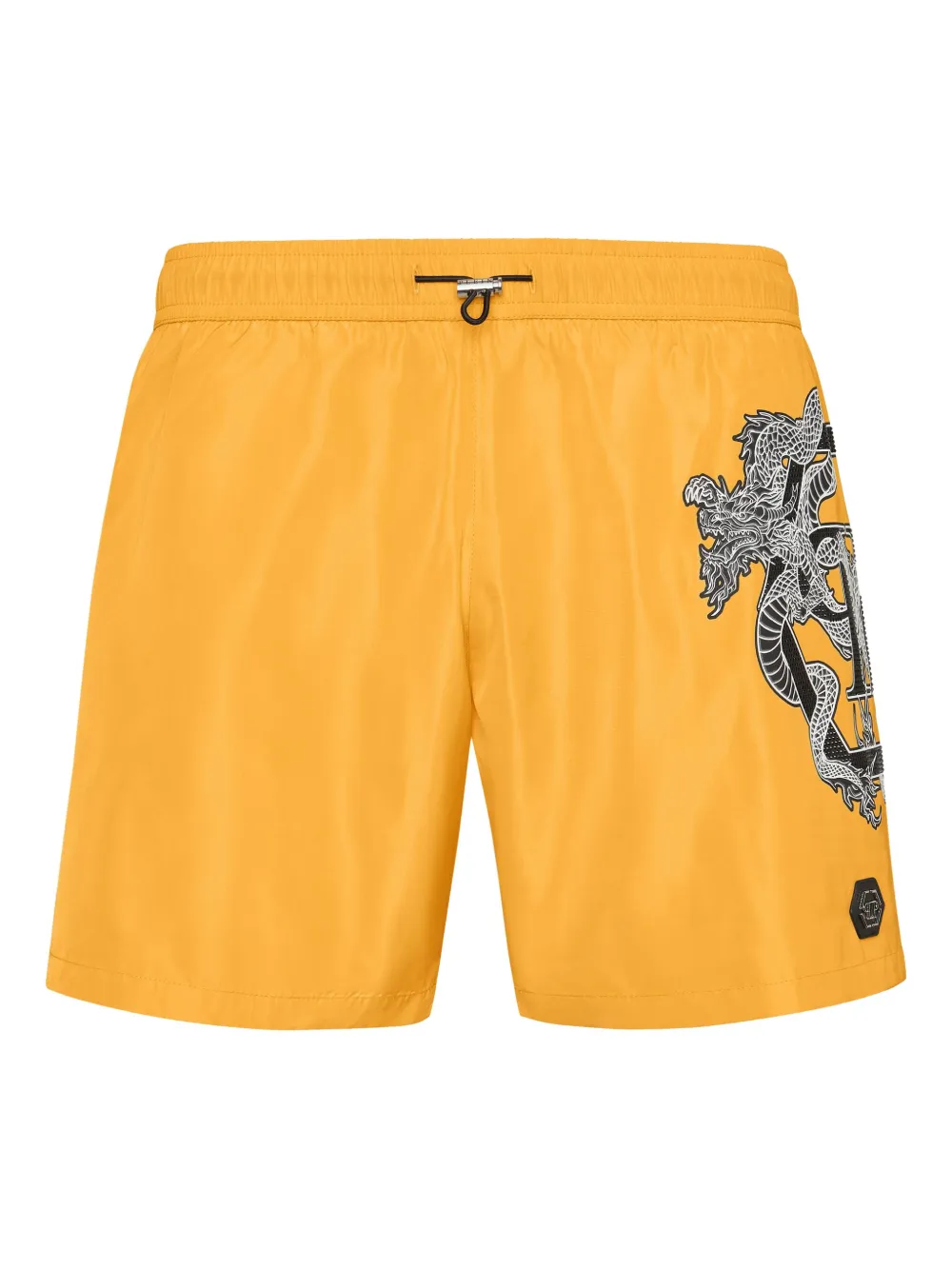 Philipp Plein グラフィック トランクス水着 - イエロー Philipp Plein グラフィック トランクス水着 - イエロー