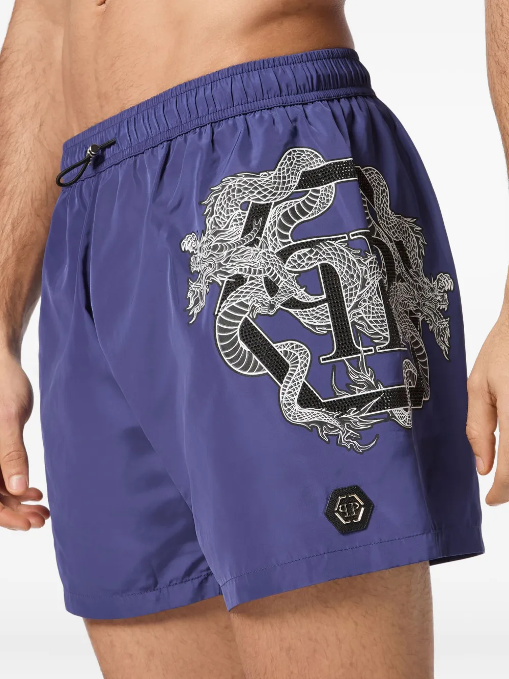 Philipp Plein shorts de playa con dragones estampados | Shorts de playa | Image 2
