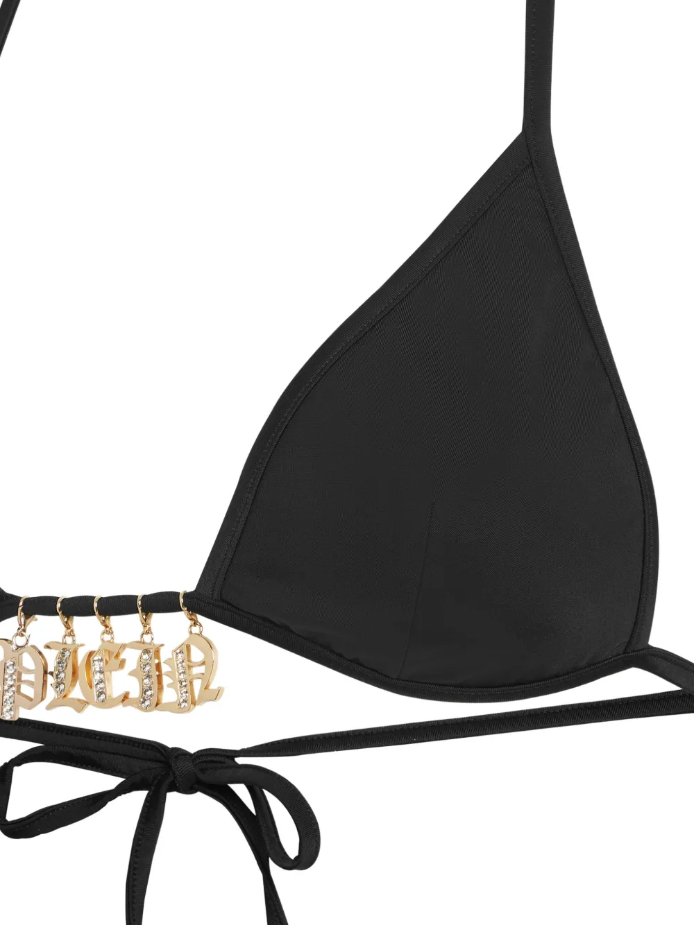 PHILIPP PLEIN CHARM-DETAIL TRIANGLE BIKINI TOP