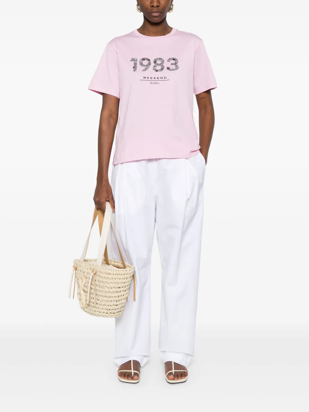 Weekend Max Mara Cabina T-shirt - Roze