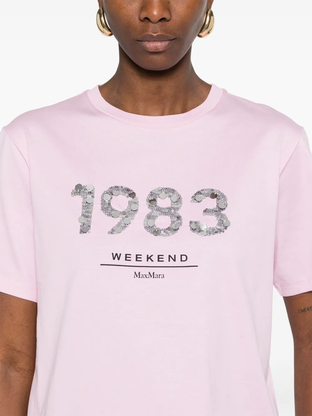 Shop Weekend Max Mara Cabina T-shirt In Pink
