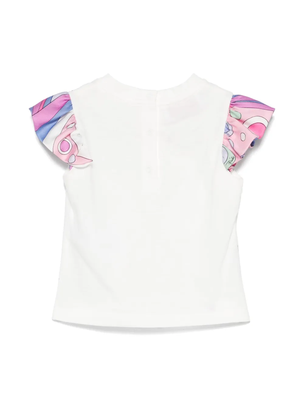 PUCCI Junior Fontane-print top - Wit