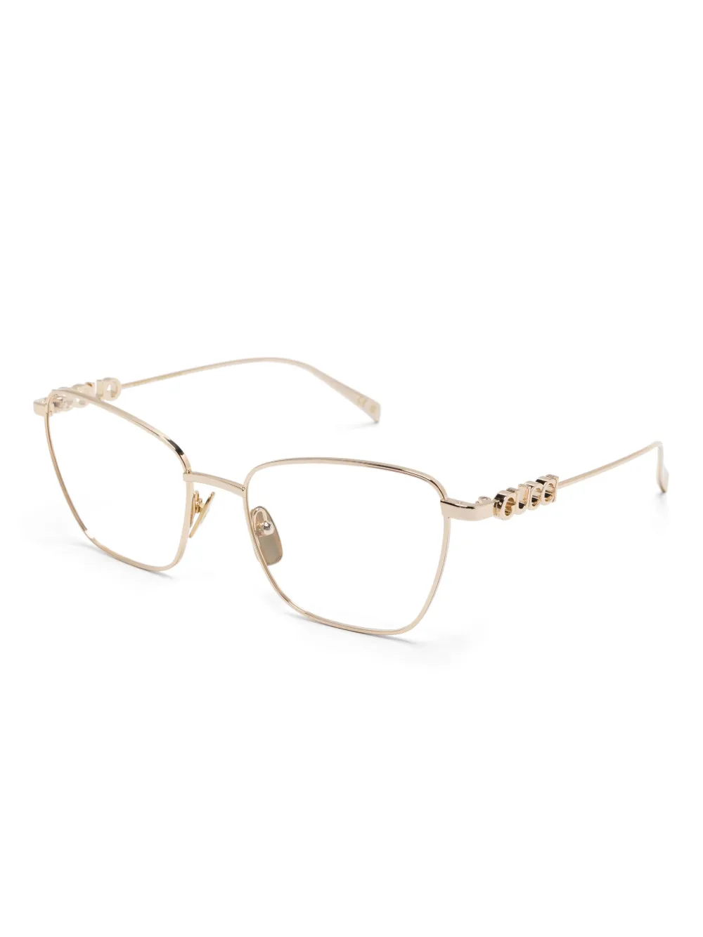 Gucci Eyewear Bril met cat-eye montuur - Goud