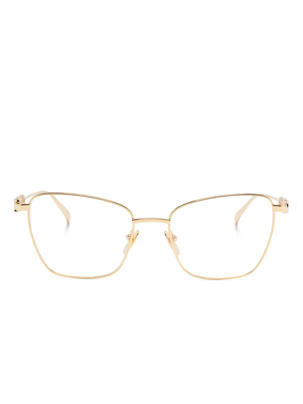 Gucci Eyewear Bril met vierkant montuur Goud