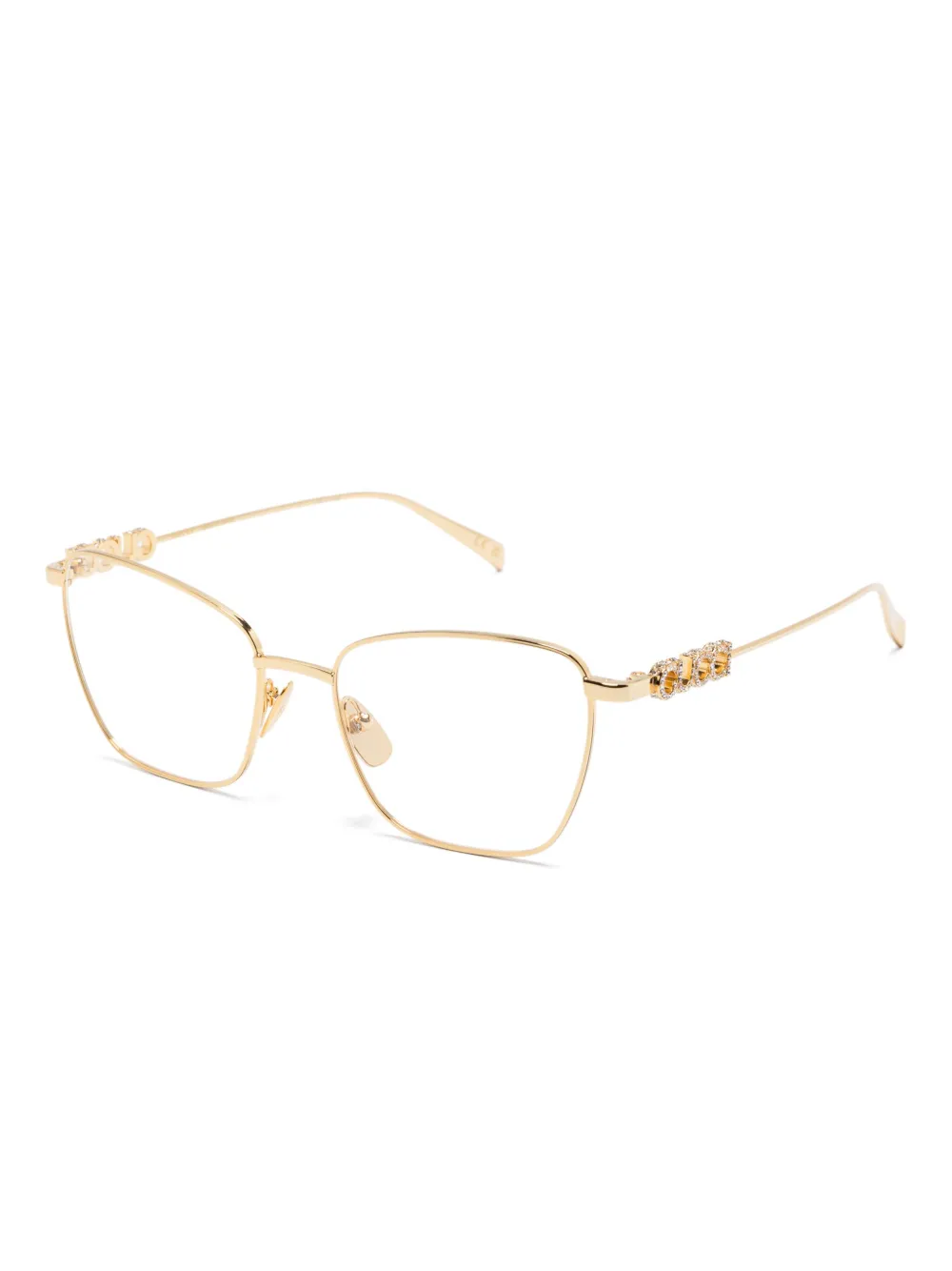 Gucci Eyewear Bril met vierkant montuur - Goud