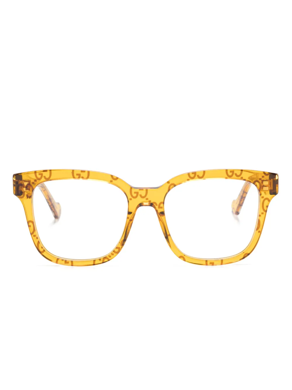 Gucci Eyewear Zonnebril met vierkant montuur 012 YELLOW