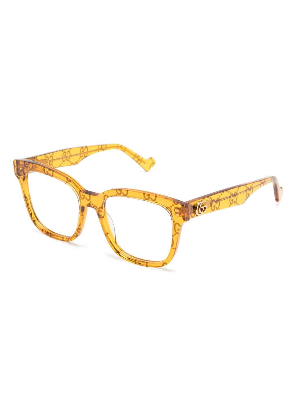 Gucci Eyewear Zonnebril met vierkant montuur - 012 YELLOW