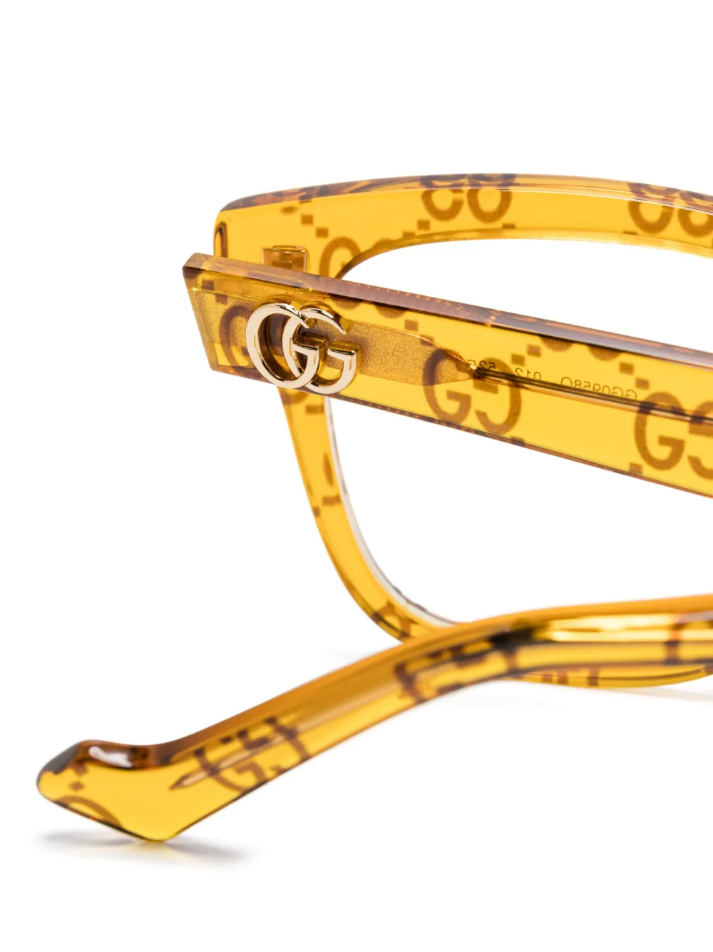 Gucci Eyewear Zonnebril met vierkant montuur 012 YELLOW