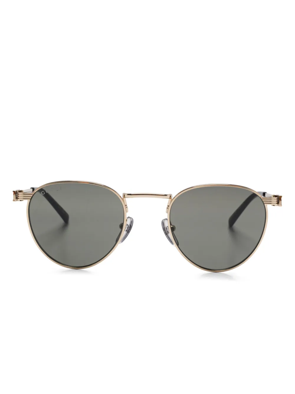 Gucci Eyewear oval-frame sunglasses | Gold | Image 1