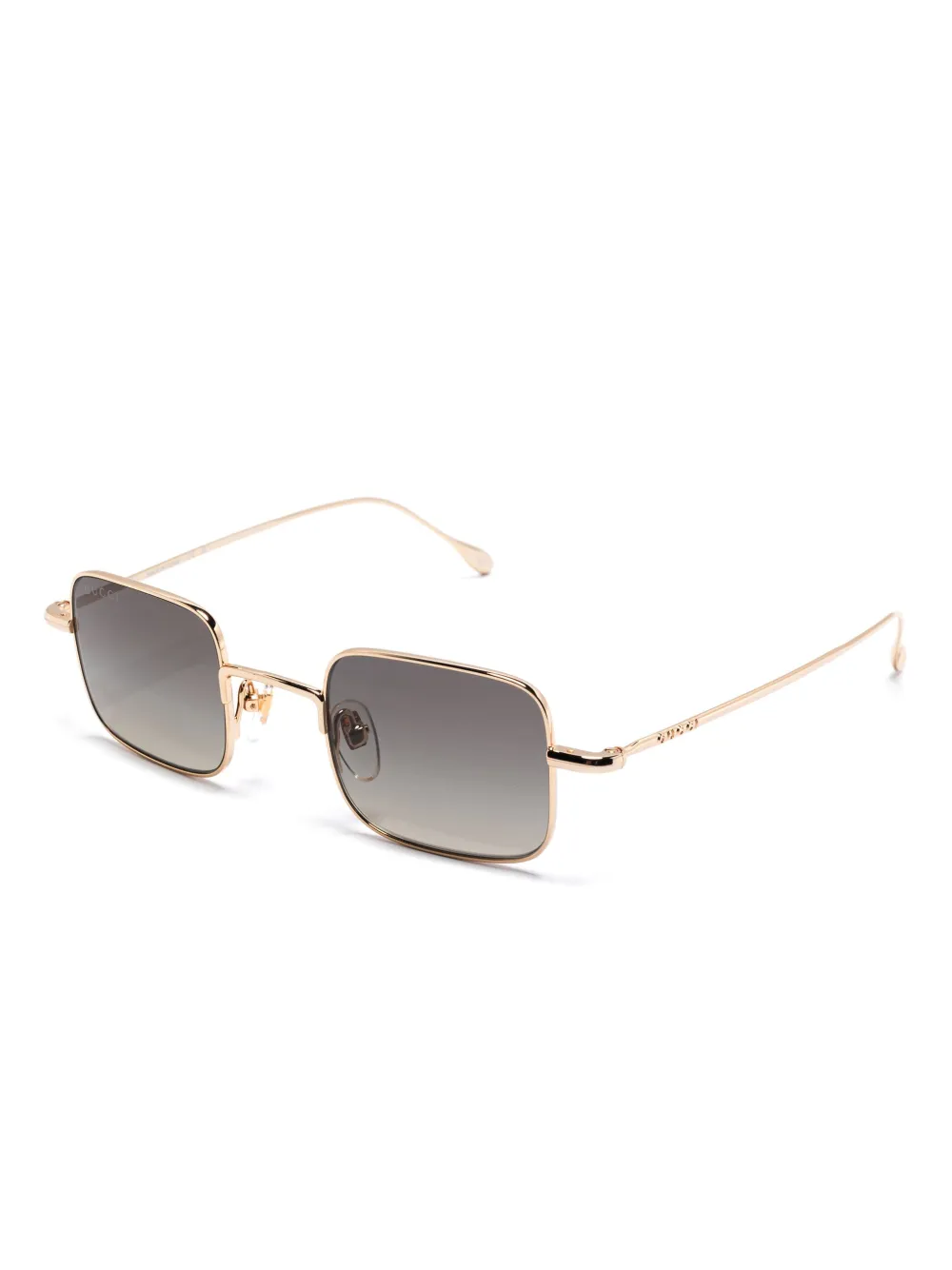 Gucci Eyewear Zonnebril met vierkant montuur - Goud