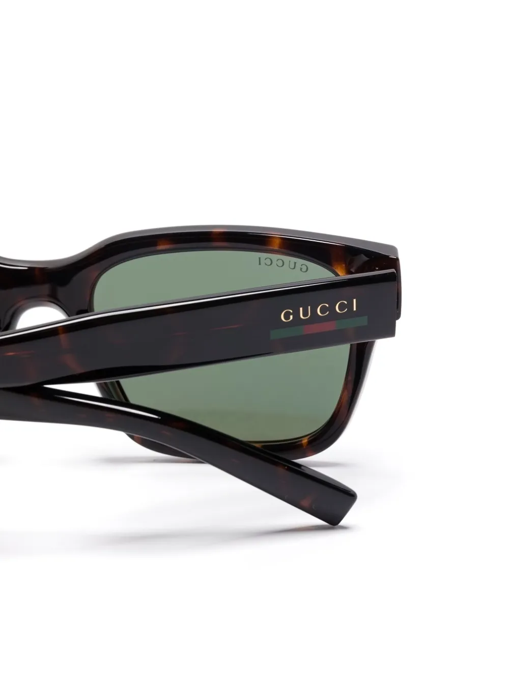Gucci Eyewear Zonnebril met vierkant montuur Zwart