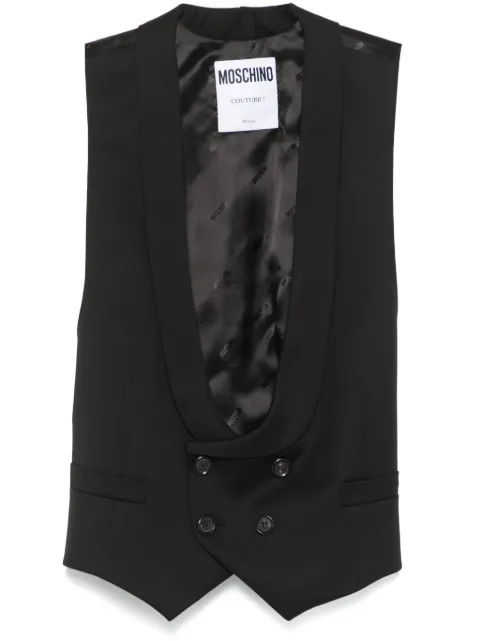 Moschino scoop-neck waistcoat