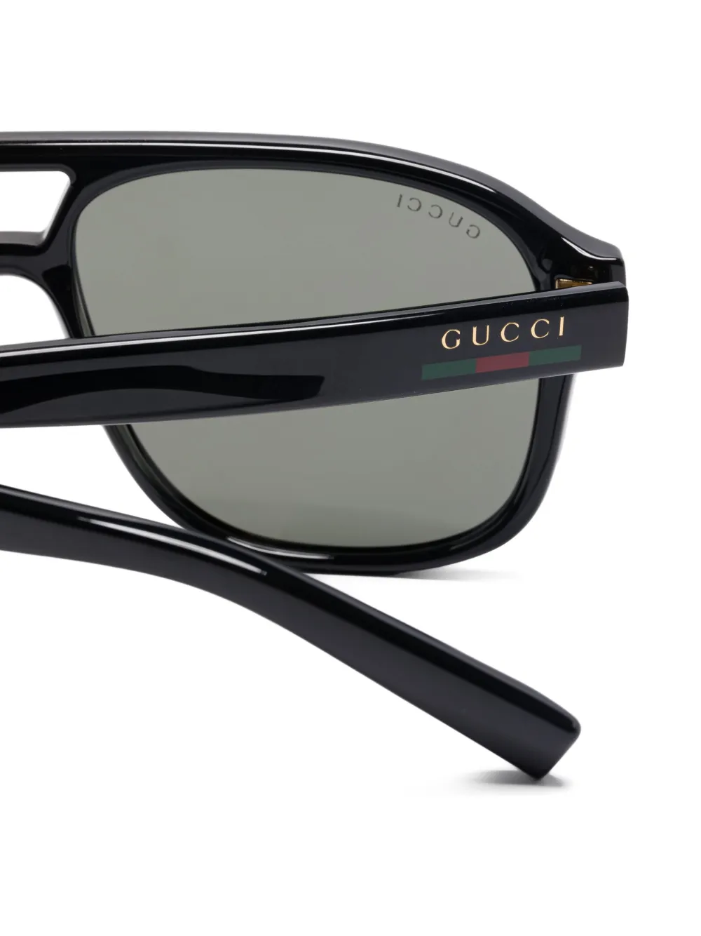 Gucci Eyewear Zonnebril met piloten montuur Zwart