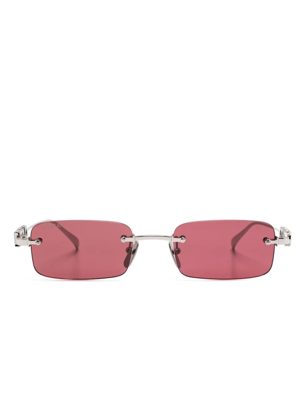Gucci Eyewear نظارة شمس بدون إطار | فضي | Image 1