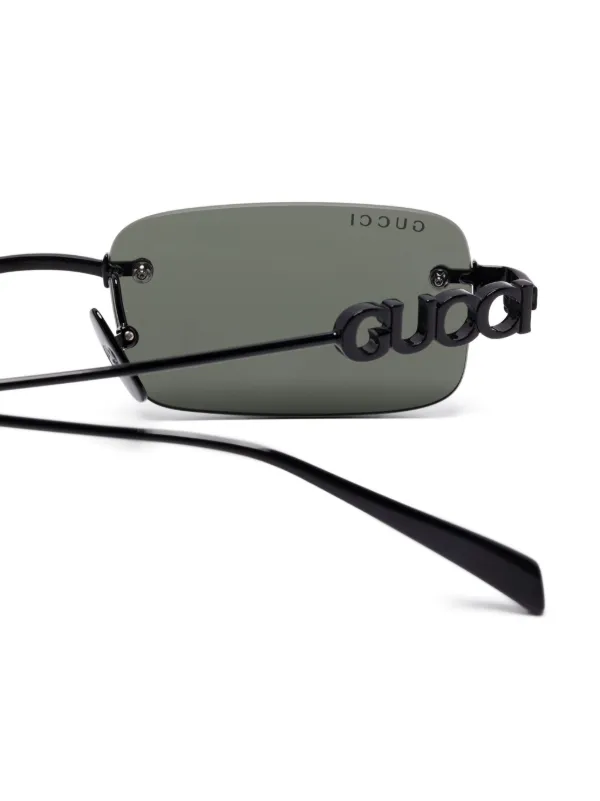 Gucci Eyewear Rimless Sunglasses | Black | FARFETCH IN