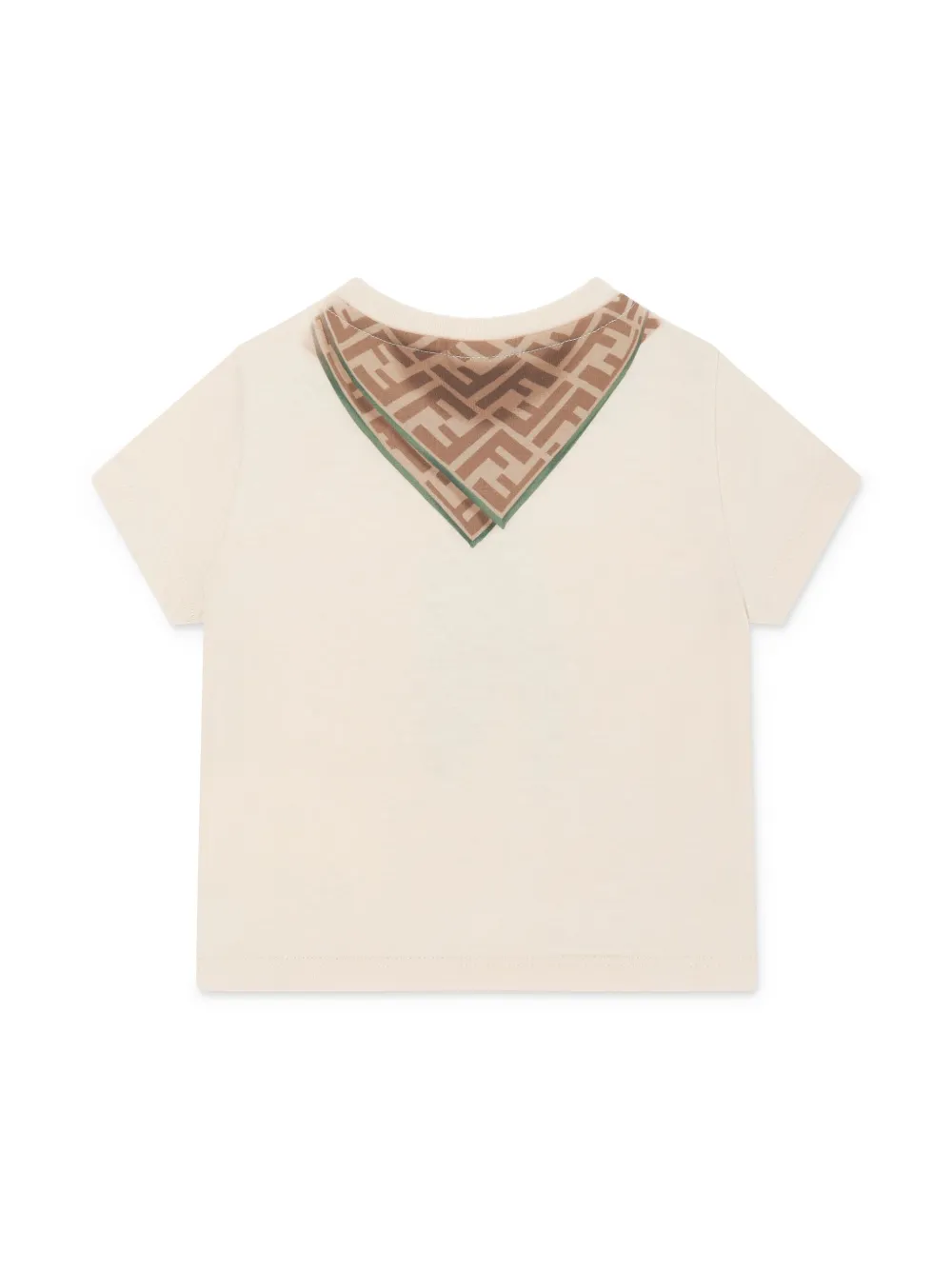 Fendi Kids playera con mascada estampada | Playeras | Image 2