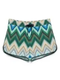 Missoni zigzag-print swim shorts - Green