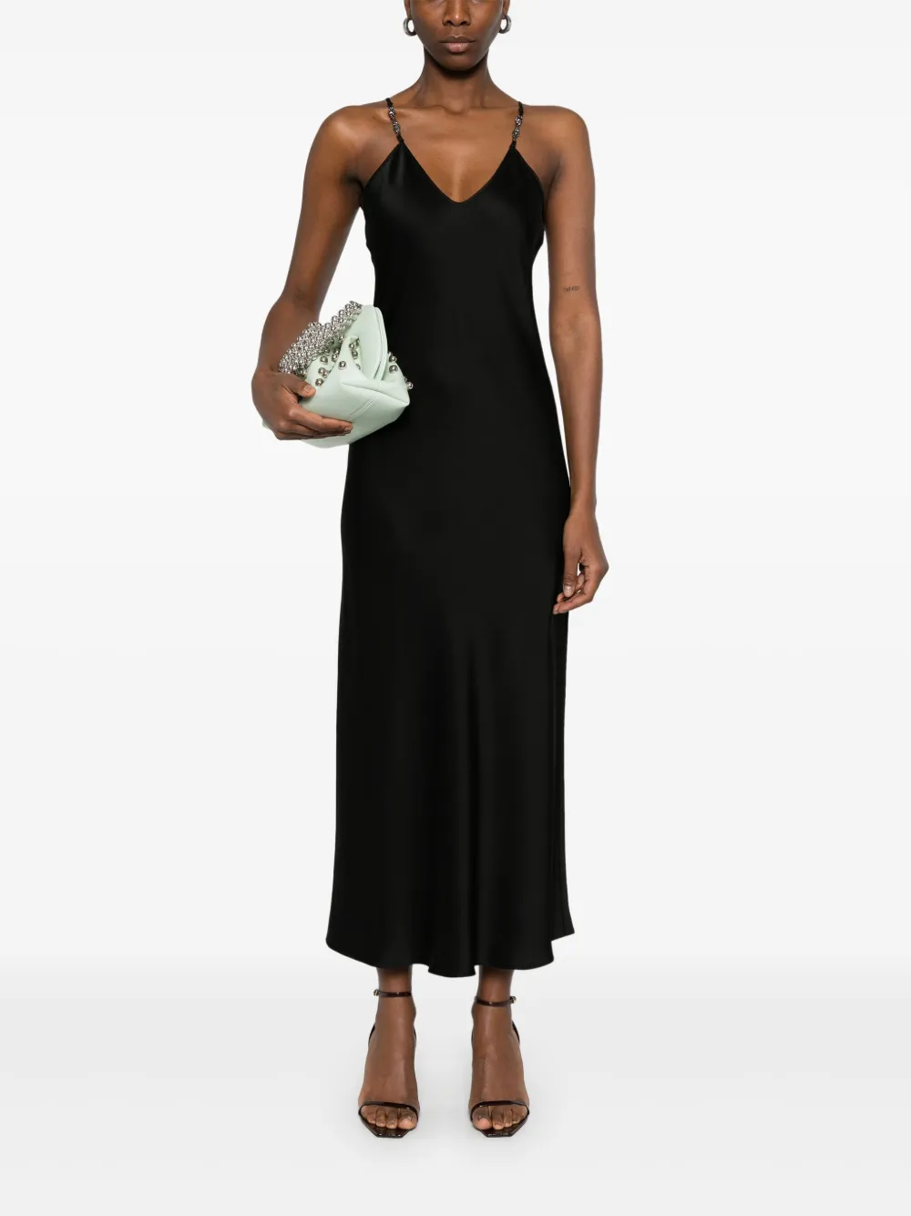 Max Mara Rive midi-jurk - Zwart