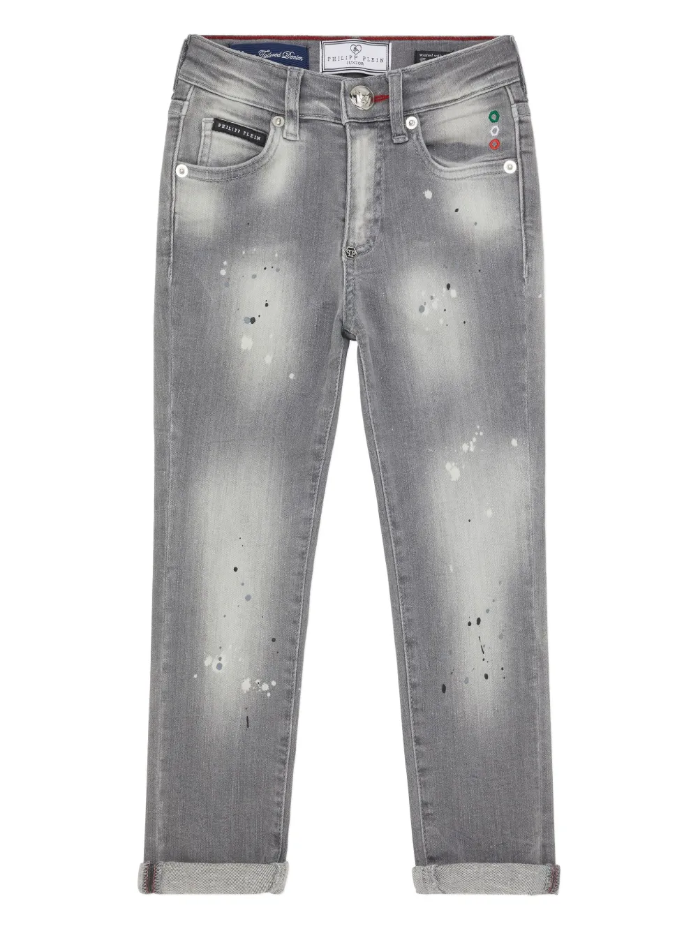 Philipp Plein Italic Plein skinny jeans Grijs