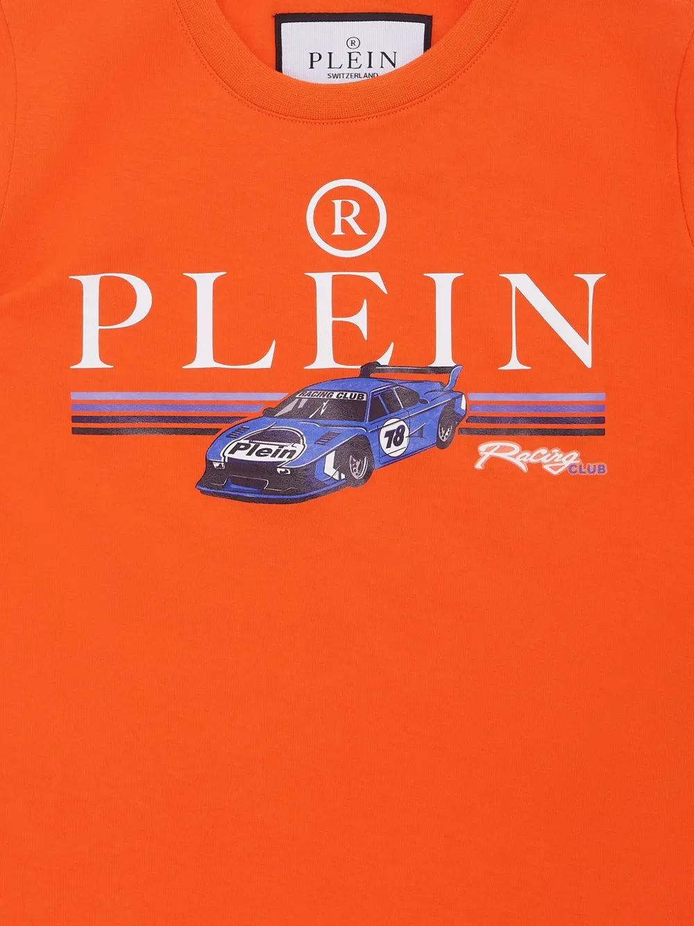 Philipp Plein Cars Racing jersey T-shirt Oranje