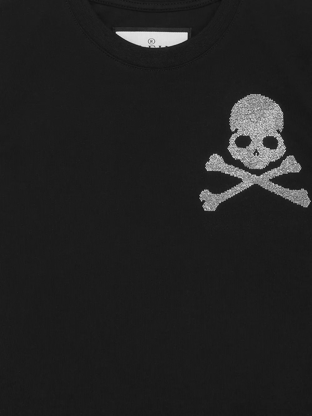 Philipp Plein T-shirt verfraaid met doodskop Blauw