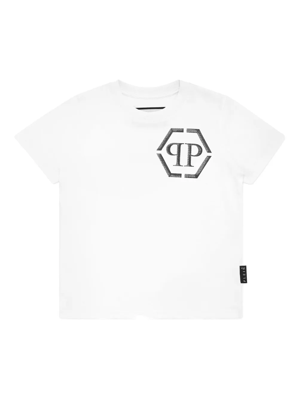 Philipp Plein Hexagon-print T-shirt In White