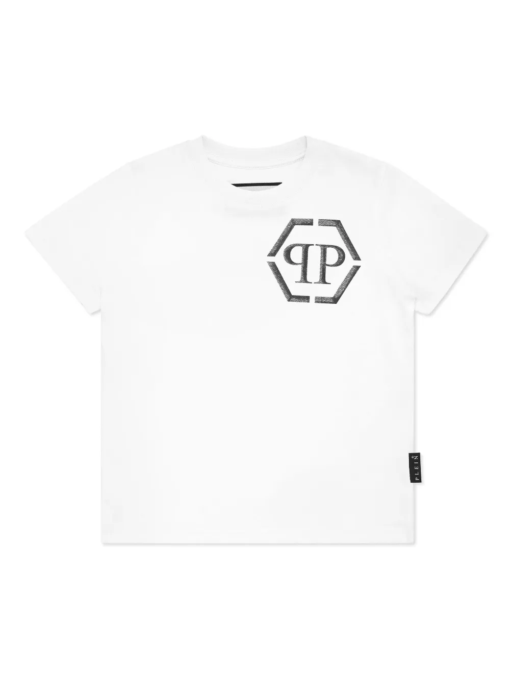 Philipp Plein T-shirt met Hexagon-print Wit