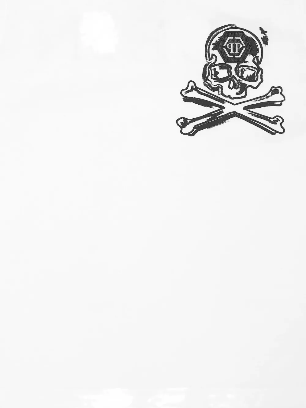 Philipp Plein Skull & Bones T-shirt Wit