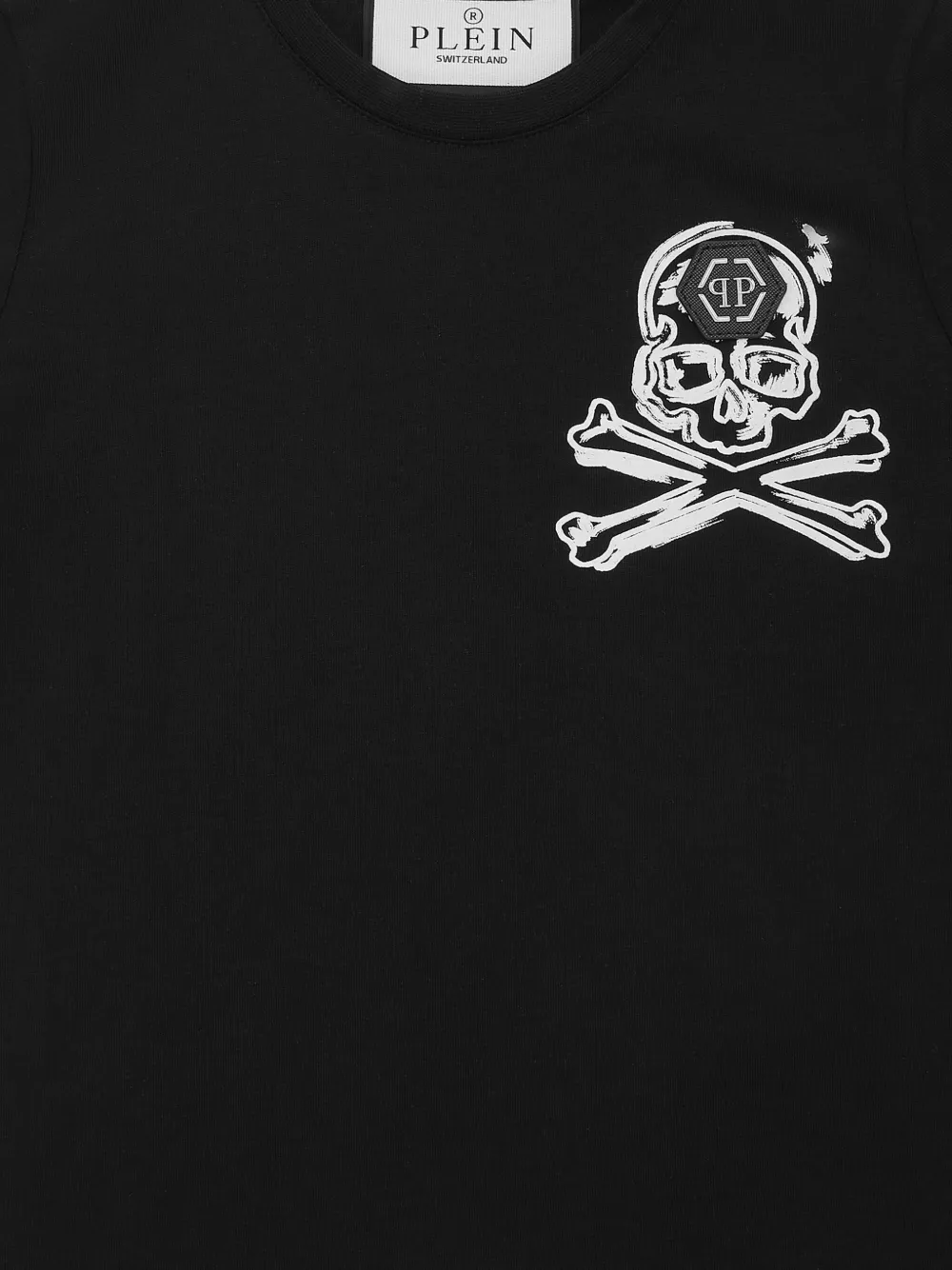 Philipp Plein Skull & Bones T-shirt Zwart