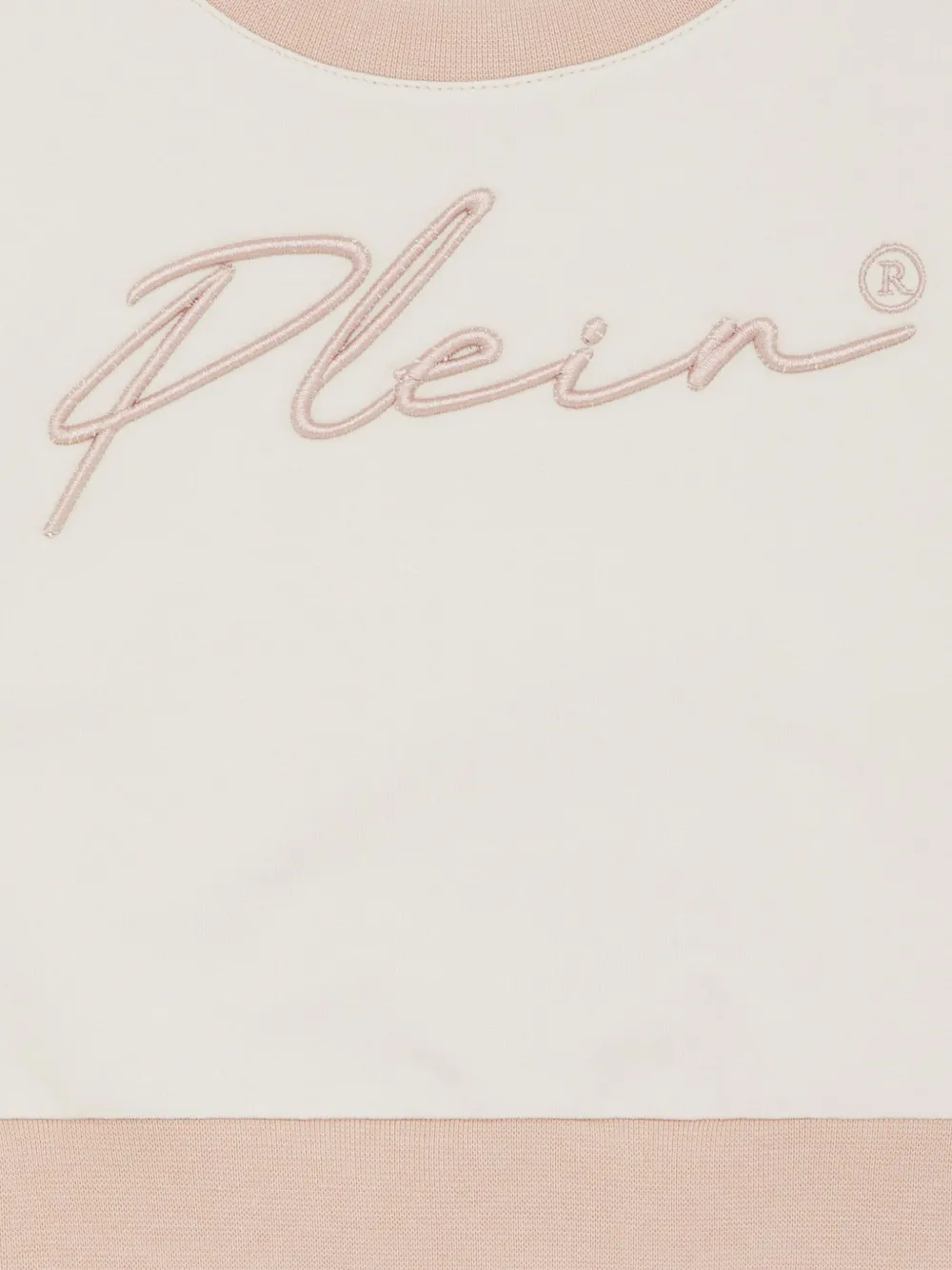 PHILIPP PLEIN SIGNATURE CROPPED SWEATSHIRT 