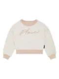 Philipp Plein Signature cropped sweatshirt - White