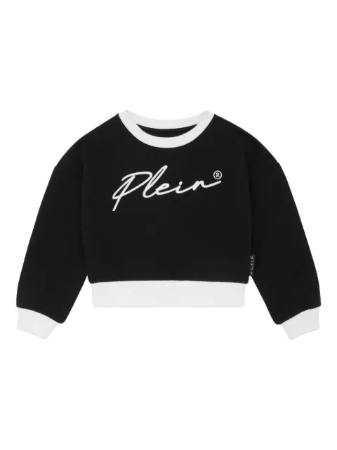 Philipp Plein logo-embroidered sweatshirt
