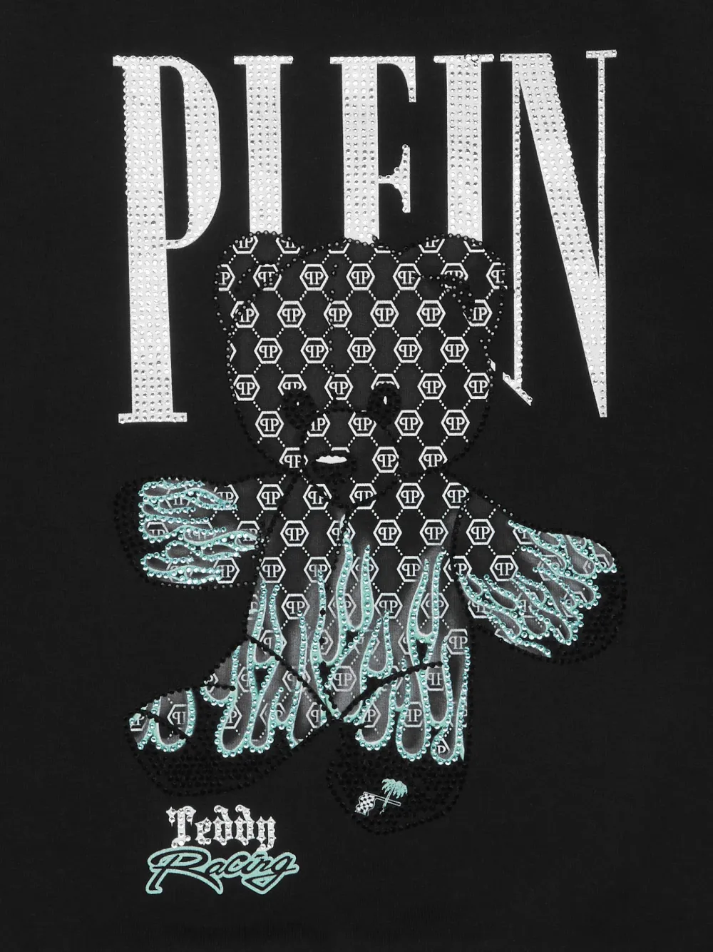 Philipp Plein Sweater met teddybeerprint Zwart